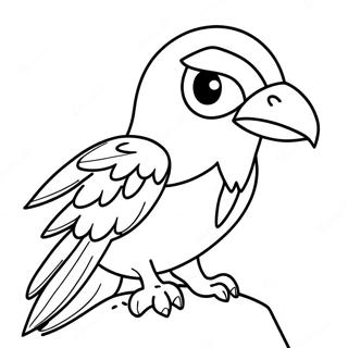 Jet The Hawk Coloring Page 30033-24206