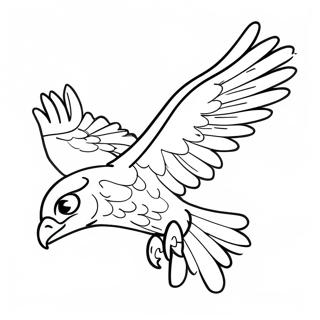 Dynamic Jet The Hawk Flying Coloring Page 30034-24217