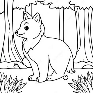 Majestic Forest Animals Coloring Page 30064-24234