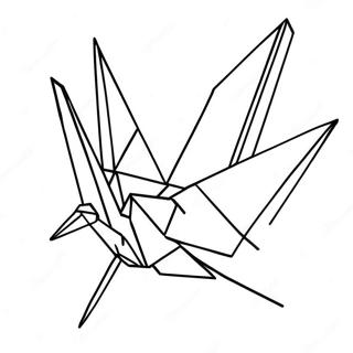 Origami Crane Coloring Page 30073-24238