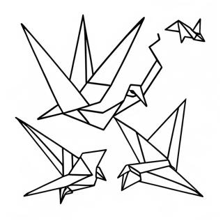 Origami Crane Coloring Page 30073-24240