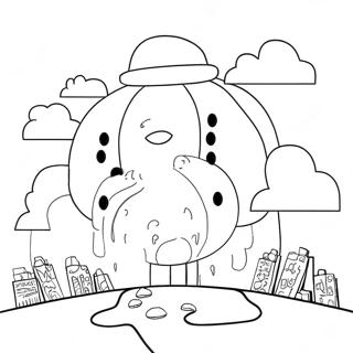 Cloudy With A Chance Of Meatballs Coloring Pages