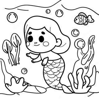 Boy Mermaid Coloring Pages