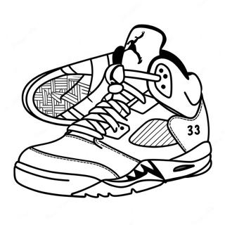 Jordan 5 Sneaker Coloring Page 30163-24316