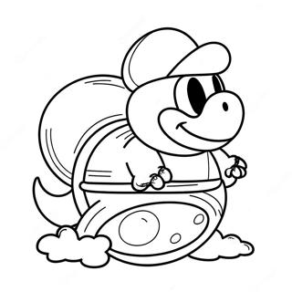 Lemmy Koopa Riding A Magic Ball Coloring Page 30184-24326