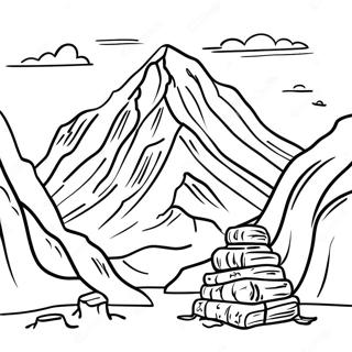 Everest Vbs Adventure Scene Coloring Page 30194-24345