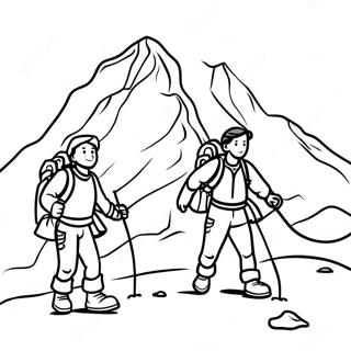 Everest Vbs Adventure Scene Coloring Page 30194-24346