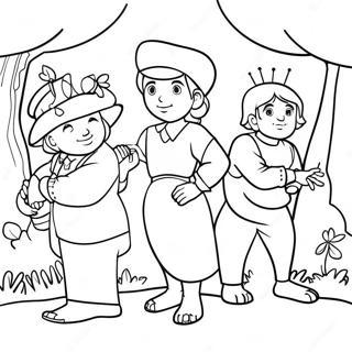 Garten Of Banban 7 Main Characters Coloring Page 30213-24351