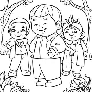 Garten Of Banban 7 Main Characters Coloring Page 30213-24352