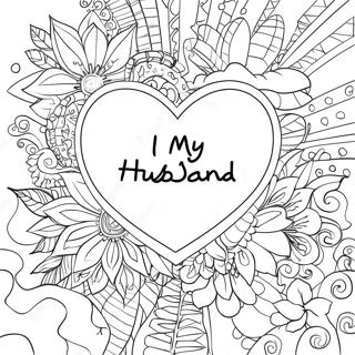 I Love My Husband Coloring Pages