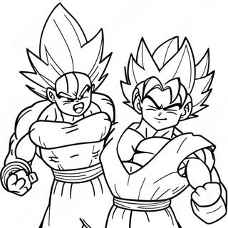 Goku And Vegeta Coloring Pages