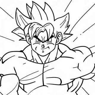 Goku Super Saiyan Transformation Coloring Page 30254-24386