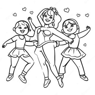 I Love Dance Coloring Pages