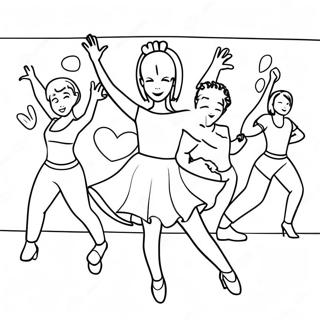 I Love Dance Coloring Page 30283-24406