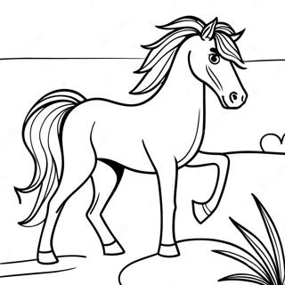 Beautiful Horse For Adults Coloring Pages