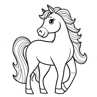 Beautiful Horse Coloring Page 30293-24414