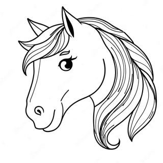 Beautiful Horse Coloring Page 30293-24415