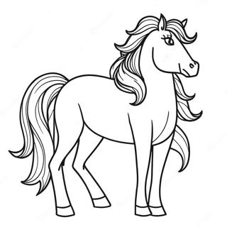 Beautiful Horse Coloring Page 30293-24416