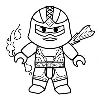 Fierce Ninjago Serpentine Warrior Coloring Page 30314-24433