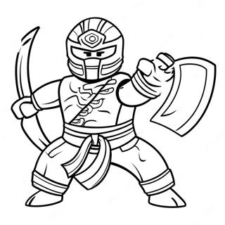 Fierce Ninjago Serpentine Warrior Coloring Page 30314-24436