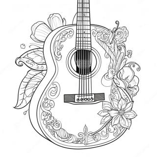 Guitar Coloring Pages