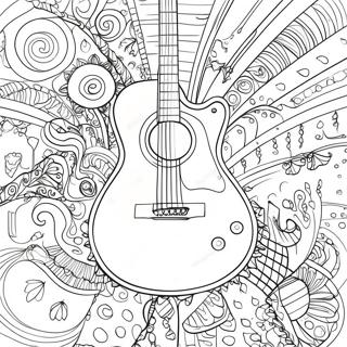 Guitar Coloring Page 3031-2522