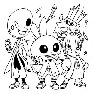 Soul Eater Characters Coloring Page 30323-24444