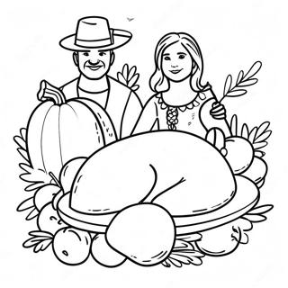 First Thanksgiving Coloring Page 30343-24459