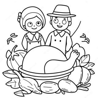 First Thanksgiving Coloring Page 30343-24460