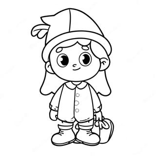 Cute Pilgrim Boy Coloring Page 30344-24454