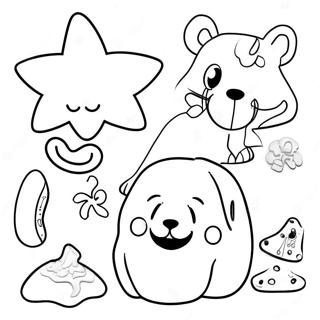 Colorful Play Doh Animals Coloring Page 30364-24473