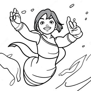 Korra In The Spirit World Coloring Page 30384-24493