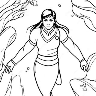 Korra In The Spirit World Coloring Page 30384-24496