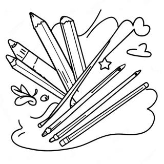 Pencil Coloring Pages