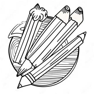 Pencil Coloring Page For Kids 30403-24504