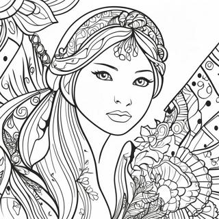 Colorful Pencil Drawing Coloring Page 30404-24507