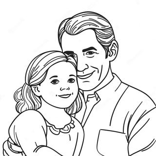 Father And Daughter Coloring Pages