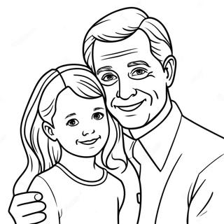 Father And Daughter Coloring Page 30443-24535