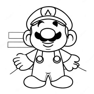 Among Us Mario Coloring Pages