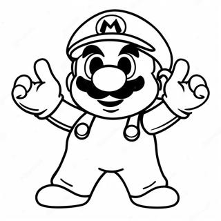 Among Us Mario Coloring Page 30453-24542