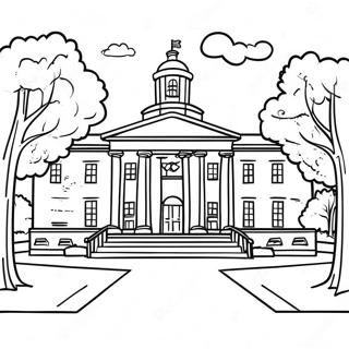 College Campus Coloring Page 30463-24550