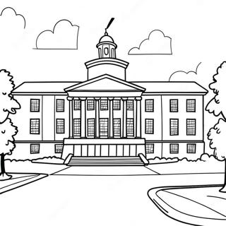 College Campus Coloring Page 30463-24551