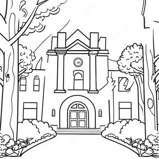 College Campus Coloring Page 30463-24552