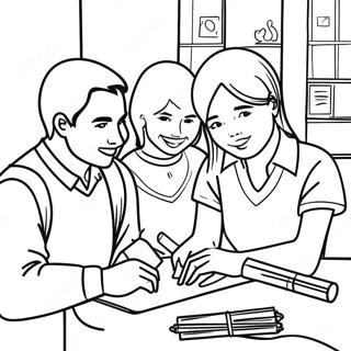 Student Life Coloring Page 30464-24553