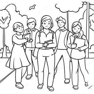 Student Life Coloring Page 30464-24554