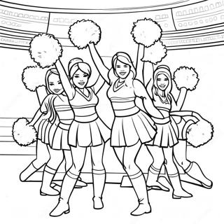 Arizona Cardinals Cheerleaders Coloring Page 30474-24560