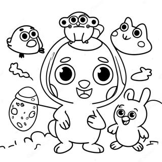 Pororo And Friends Fun Adventure Coloring Page 30494-24580