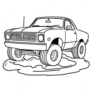 Demolition Derby Car Outline Coloring Page 30503-24583