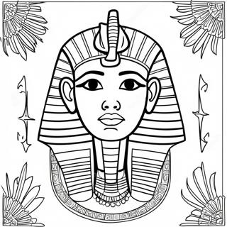 Ancient Egyptian Pharaoh Coloring Page 30514-24595