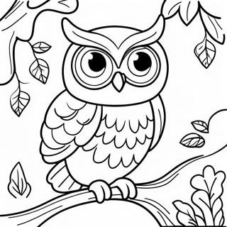 Finished Owl Coloring Pages